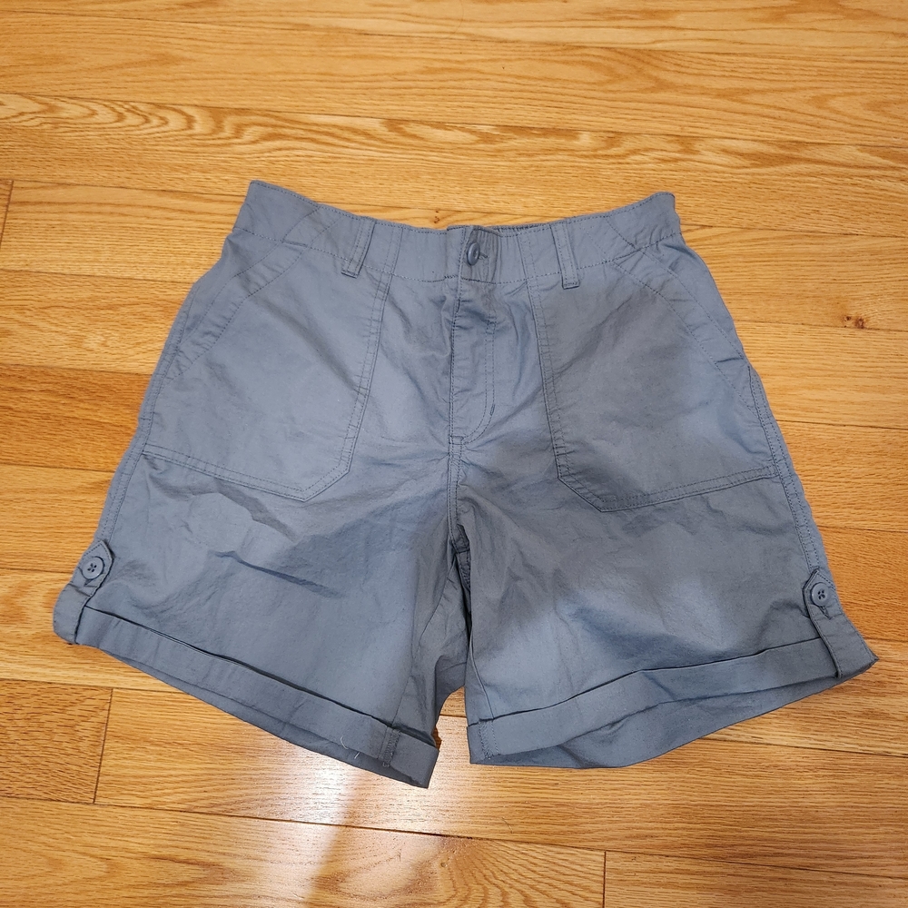 Berkley Jensen Gray Elastic Waist Shorts SZ M